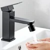 New Black 2 Mode Washbasin Faucet Nozzle 360° Rotary Splashback Faucet Aerator Kitchen Sink Pressurized Faucet Aerator Bubbler 5