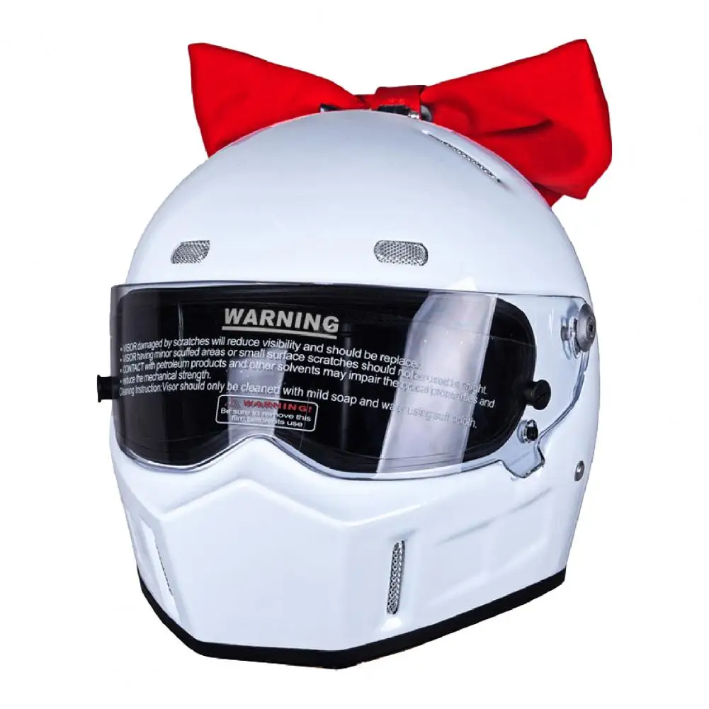 

Unique Decorative Bow Wear-resistant Unisex Motorcycle Helmet Bow Knot Waterproof Helmet Bow Knot for Party