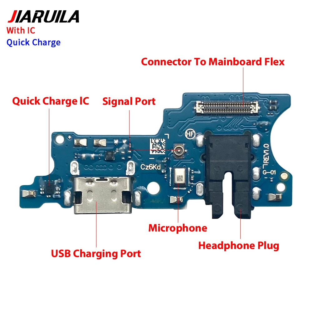Dock Connector Micro USB Charger Charging Port Flex Cable Microphone Board For Samsung A06 A16 A26 A56 A07 A17 4G 5G