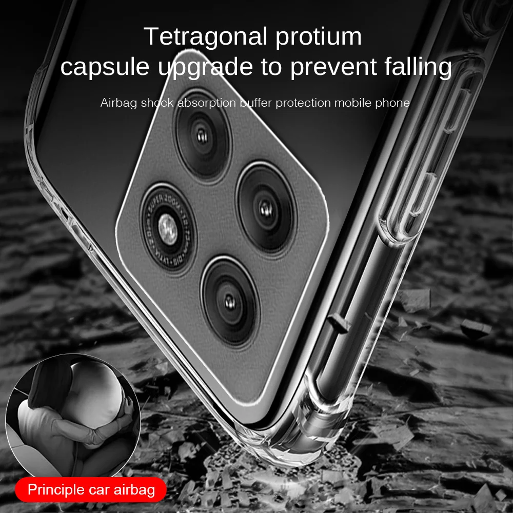 Clear Shockproof Soft Silicone Phone Cover