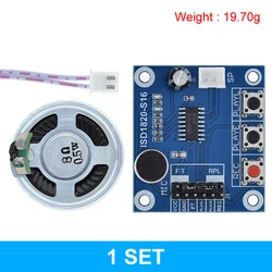 Enhanced Voice Recording Module with Microphone and Loudspeaker - 1PCS (1 SET)