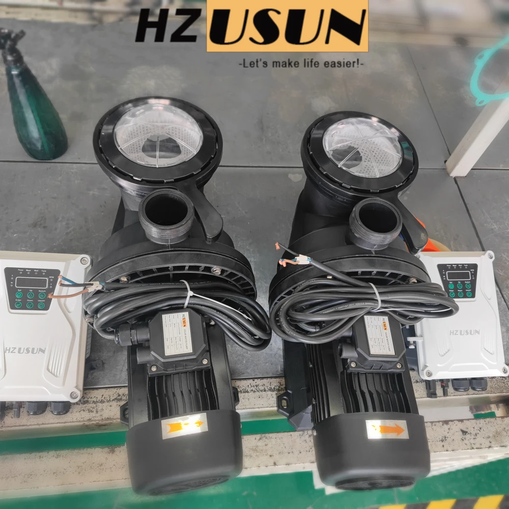 HZUSUN 소형 태양 전지 패널 전원 DC 900W 홈 디포 지하 수영장 펌프 장비, 간편한 세트 플라스틱 효율적인 수영장 펌프 -  AliExpress