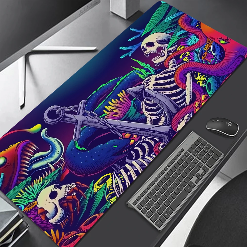 

Deep Mouse Pad Gaming Accessories Office Bones Design Sense Large Mousepad Gamer Desk Mat Keyboard Pad for Computer Mouse RUG PC