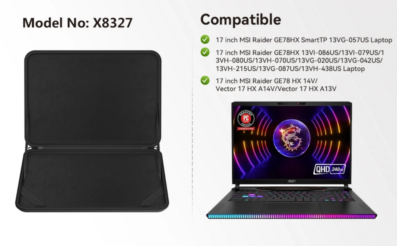 Smatree ハードEVAスリーブケース 17インチ MSI Creator Amazon.com: Smatree Hard EVA Sleeve Case Compatible for 17