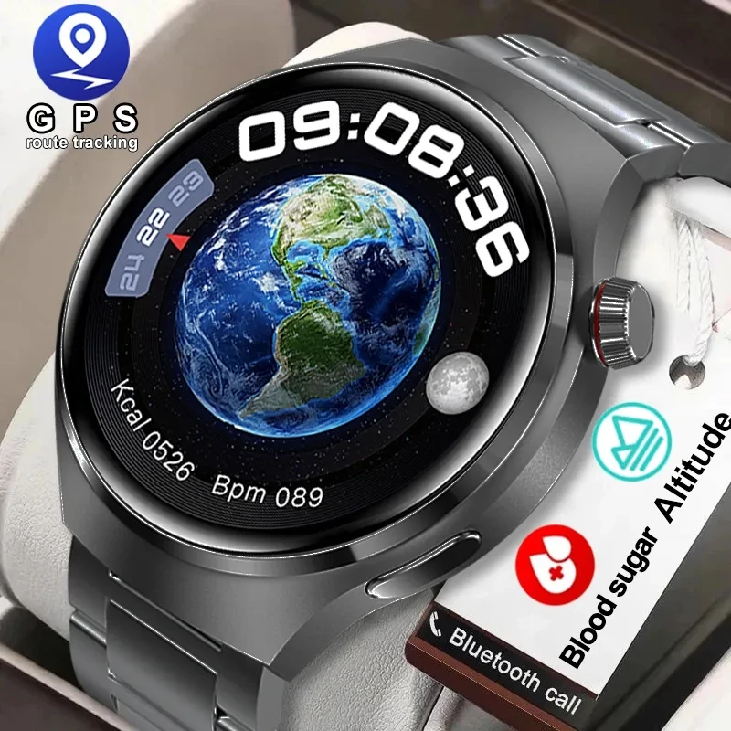 

2023 New Blood Sugar Smartwatch Men NFC 1.53 inch 360*360 HD Screen Smart Watch Monitoring Non-invasive Blood Glucose GPS Watch