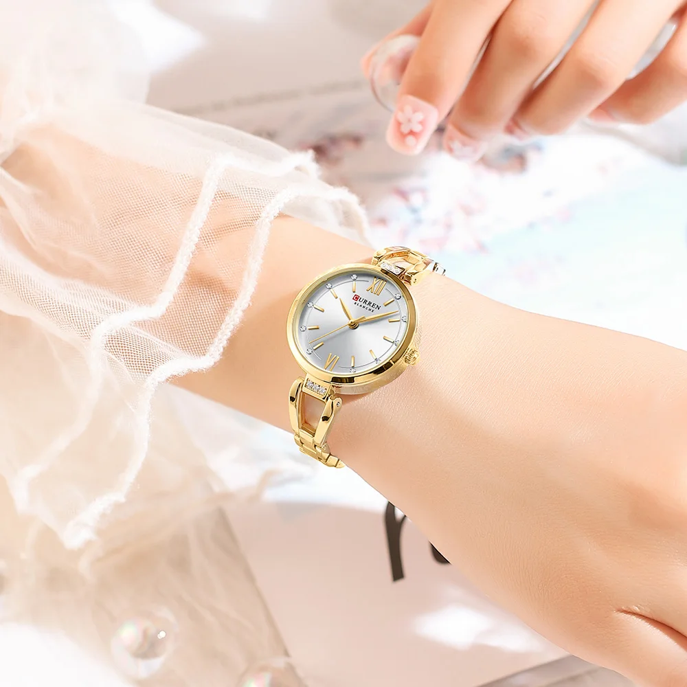 Curren 9092 Women Watch Shining Elegant Luxury Waterproof Quartz WristWatch Birthday Gifts For Women 2