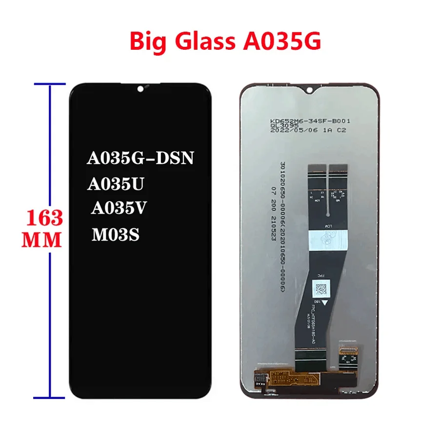   LCD ÷ ġ ũ Ÿ  ü, Ｚ  A03, A035F, A035G, 6.5 ġ