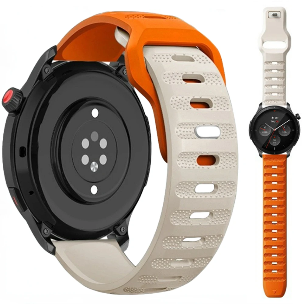 

20mm 22mm Silicone Band For Amazfit Bip 3 3Pro GTR 2 3 4 GTS 2e 3 4 4mini Bracelet for Samsung Galaxy Watch 3 4/5/5Pro 44mm 40mm
