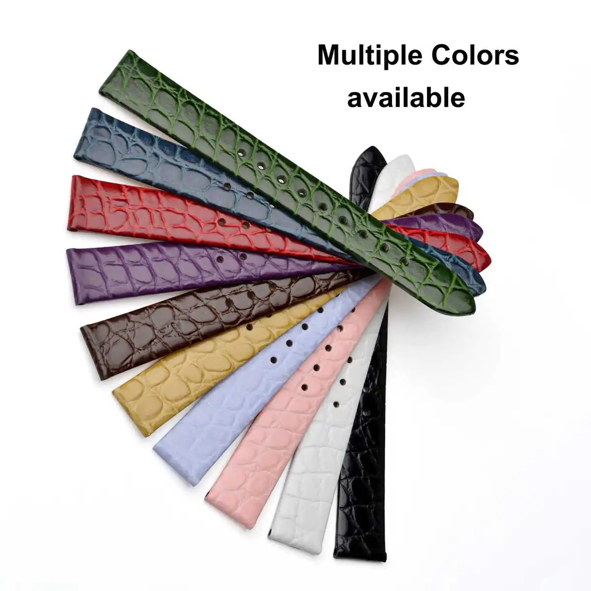 BISONSTRAP Luxury Genuine Leather Watch Straps Women 8mm 10mm 12mm 14mm 16mm 18mm 19mm 20mm for Lady Replacement Band Bracelet