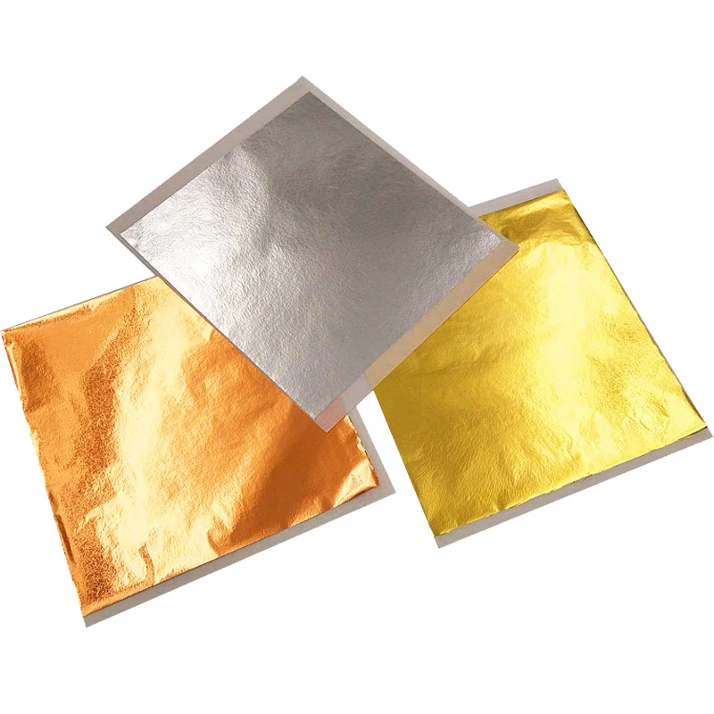 

100 листов, имитация золотой фольги, целый лист 9*9 см, «сделай сам», торт, десерт, дизайн ногтей, украшение, искусственная бумага