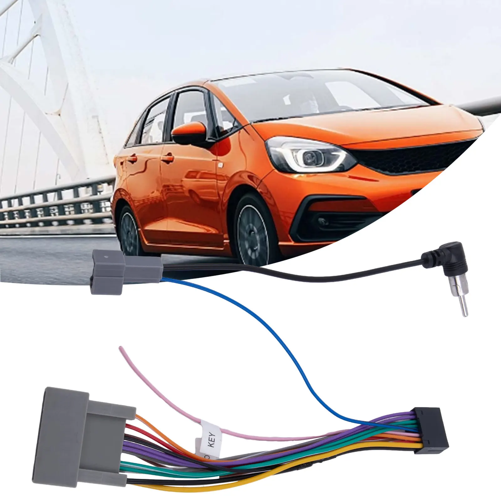 

Car Spare Parts Power Cord Power Cord Adapter An Power Cable Car Audio DVD Player For Honda Navigation Power Cord 16PIN