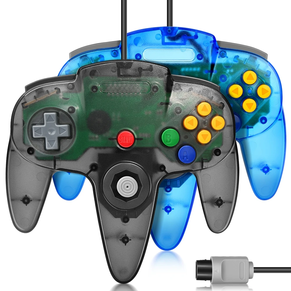 Lots2/set N64 Ʈѷ, Ŭ  N64 64 Ʈ  е ̽ƽ, Ʈ 64   ֿܼ