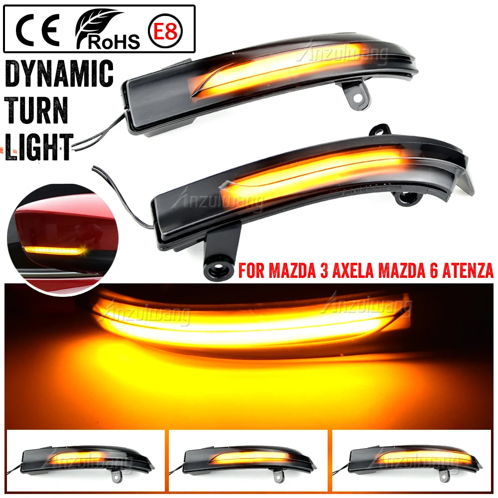 LED Dynamic Turn Signal Blinker Sequential Side Mirror Indicator Light