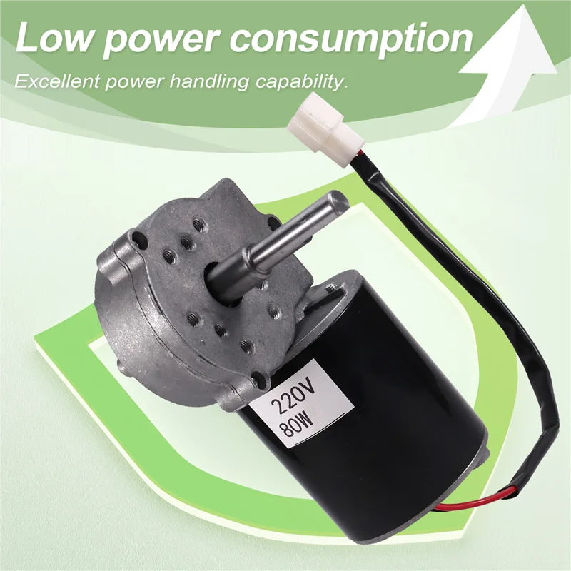 전문 기어 모터 80W DC 전기 감속기 모터 감속 가변 속도 220RPM 70Kg 부하 모터