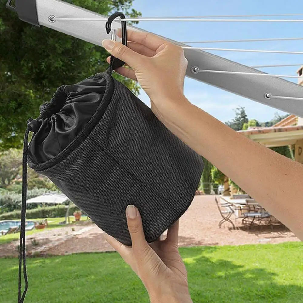 Description Picture 6 of itemPortable Premium Laundry Clothes Peg Bag Large Storage Bag Peg Basket Washing Drawstring Bag