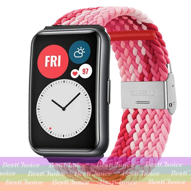 Nylon Braided Adjustable Watch Strap with Metal Connector