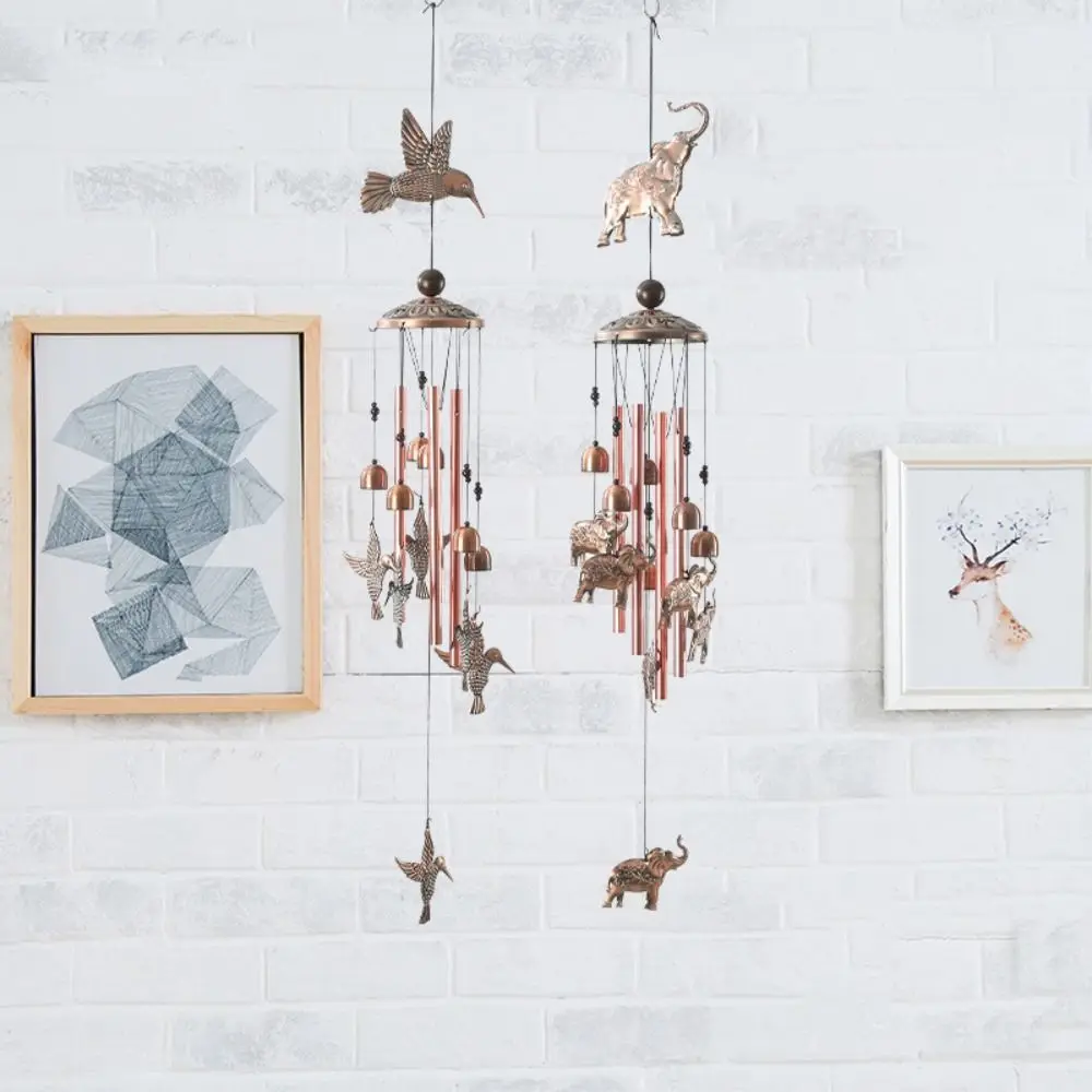 

Aluminum Tube Wind Chime European Solid Novel Design Iron Craft Window Hanging Metal Garden Pendant Home Decoration