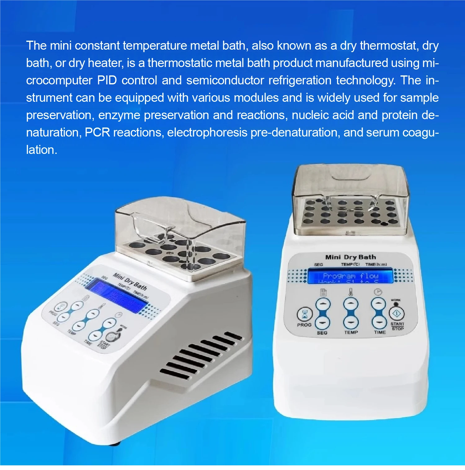 M-JSY-H Mini Thermostatic Dry Bath Incubator Portable Lab Heater with Heating Bl
