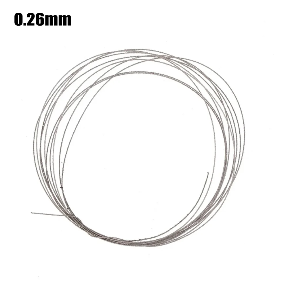 

Brand New Hand Tools Home Tool Parts Saw Blades Cutting Wire 1M Length 2pcs Set Diamond Single-line 0.26mm/0.37mm