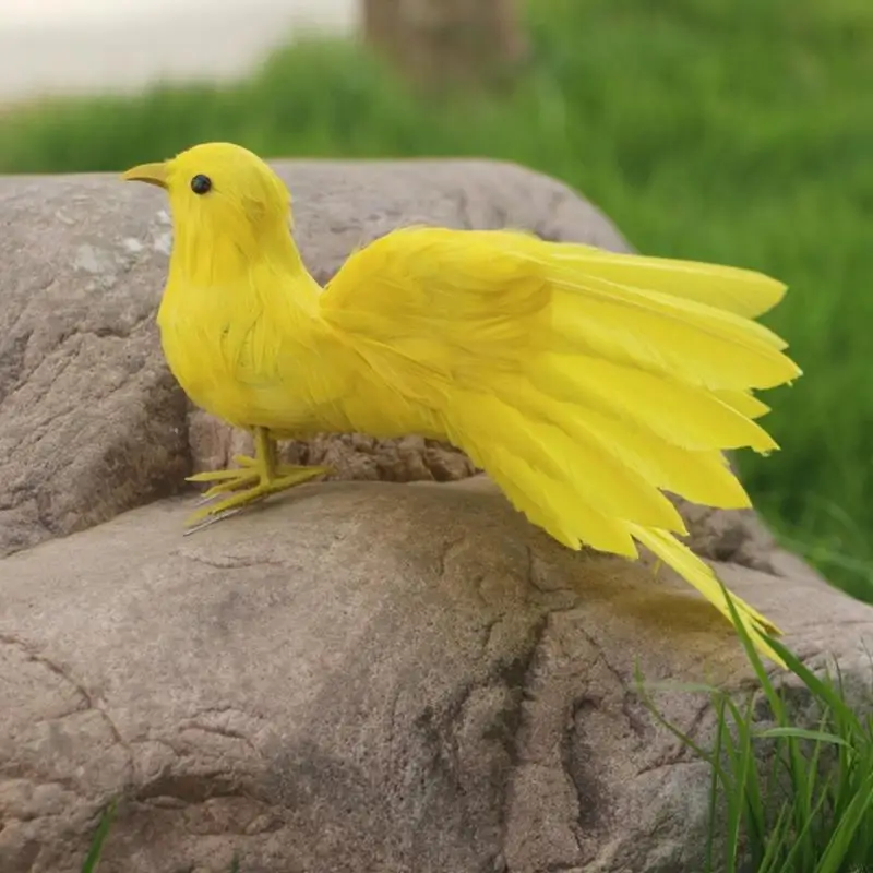 AXYC Realistic Artificial Birds for Indoor and Outdoor Decoration Backyard Lawn Decoration with Various Styles for Home