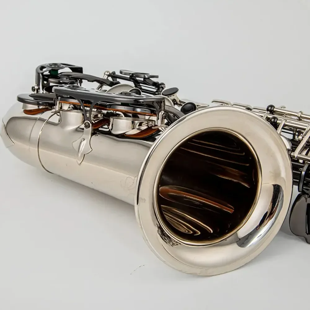 JUPITER 1100 Alto Eb Tune Saxophone Brass Musical Instrument Black silver Lacquer Sax With Case Mouthpiece