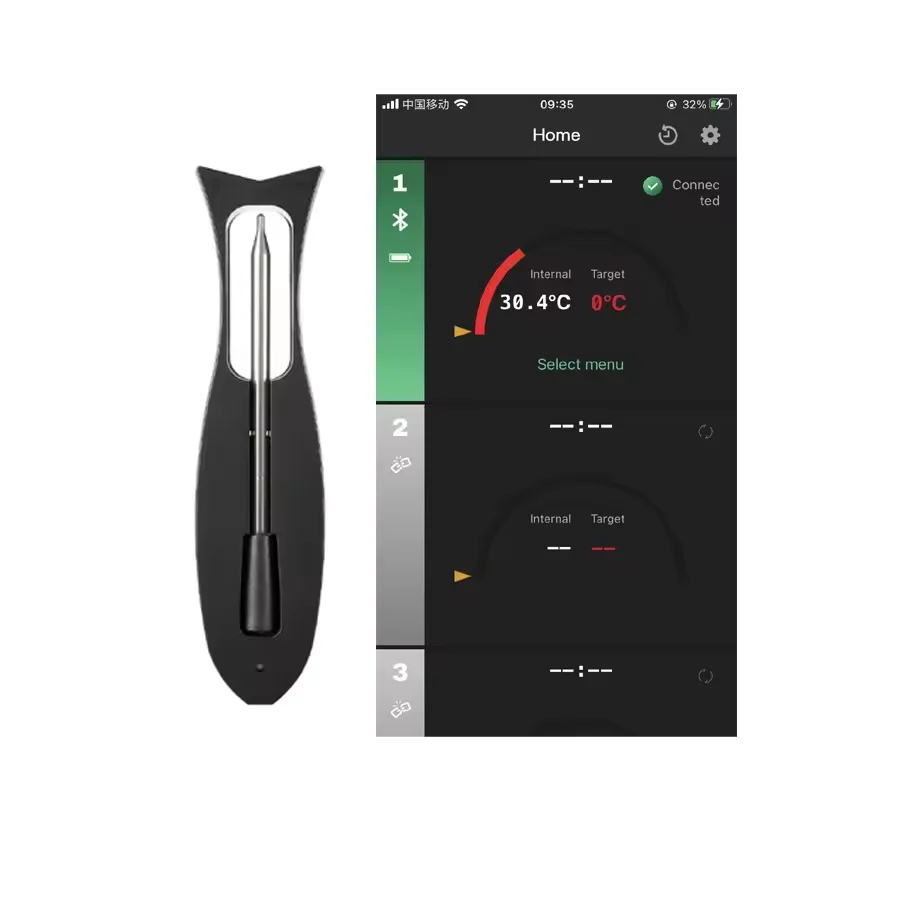 Meat Thermometer Wireless Distance Remote Probe With APP