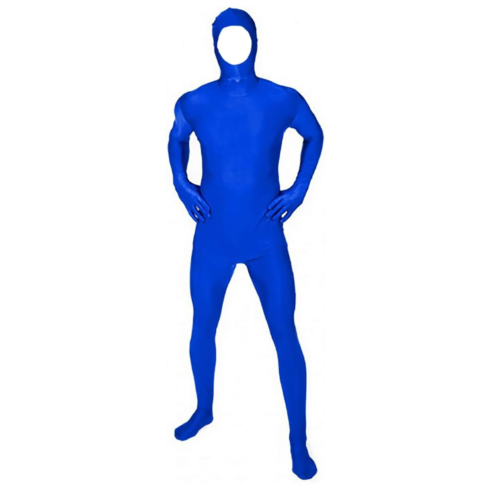 Halloween Stage Plus Size Skin Tight Full Body Zentai Custome Ninja Invisible Cosplay Adult Kids Spandex Second Suits Bodysuit