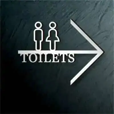 Kreative Türmontierte WC-Beschilderung: Individuell Gestaltbare Toiletten-Orientierungsschilder und Anleitungsschilder – Detail 5