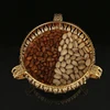 A metal fruit basket, European style large food, snacks, candy storage tray, exquisite craft tableware. 4