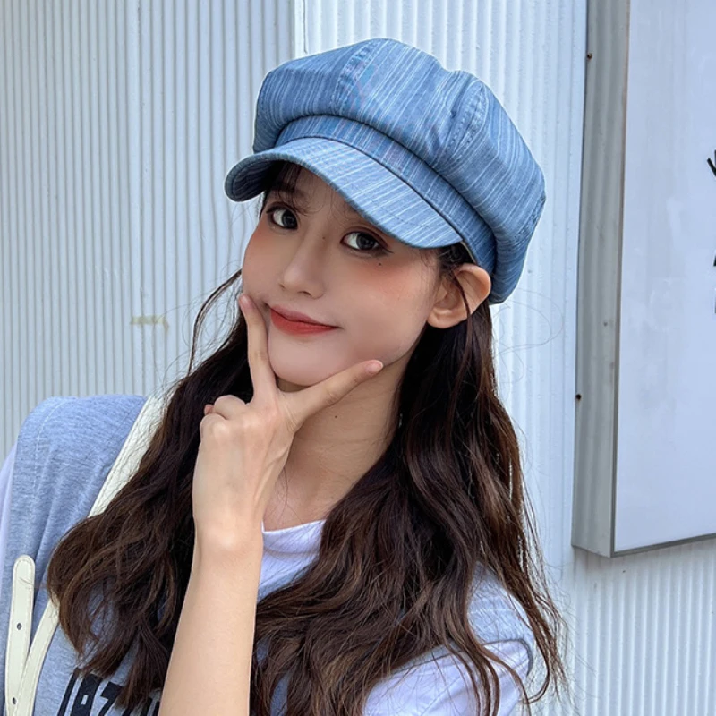 HT4026 Spring Autumn Women Hat New Fashion Octagonal Cap Female Vintage Beret Hat Ladies Retro Berets for Women berets hat