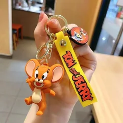 Charming Cartoon Tom and Jerry Keychain - Cute Doll Ornament and Gift (Jerry A)