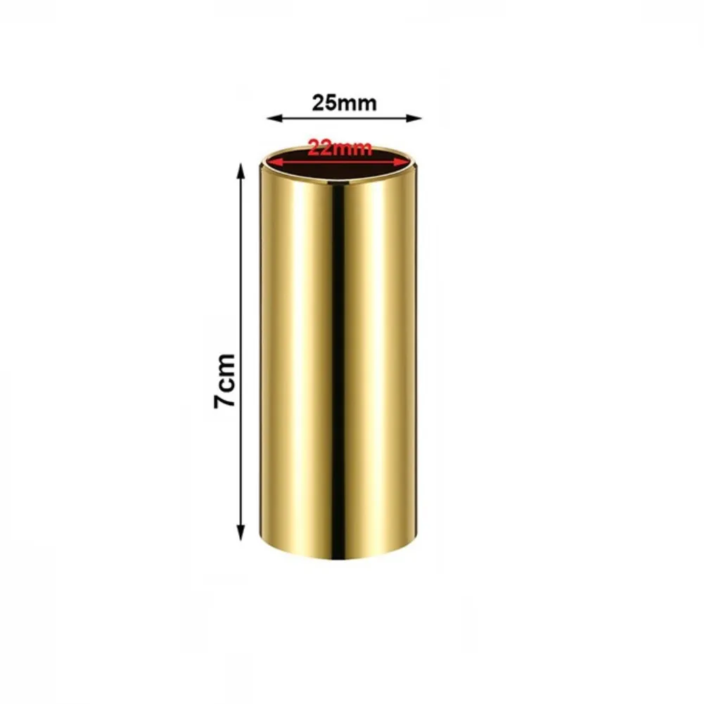 

70MM Guitar Slide Guitar Slide 1pcs 304 Stainless Steel Approx.70x25mm Black Gold Metal/ABS Seamless ABS Silver
