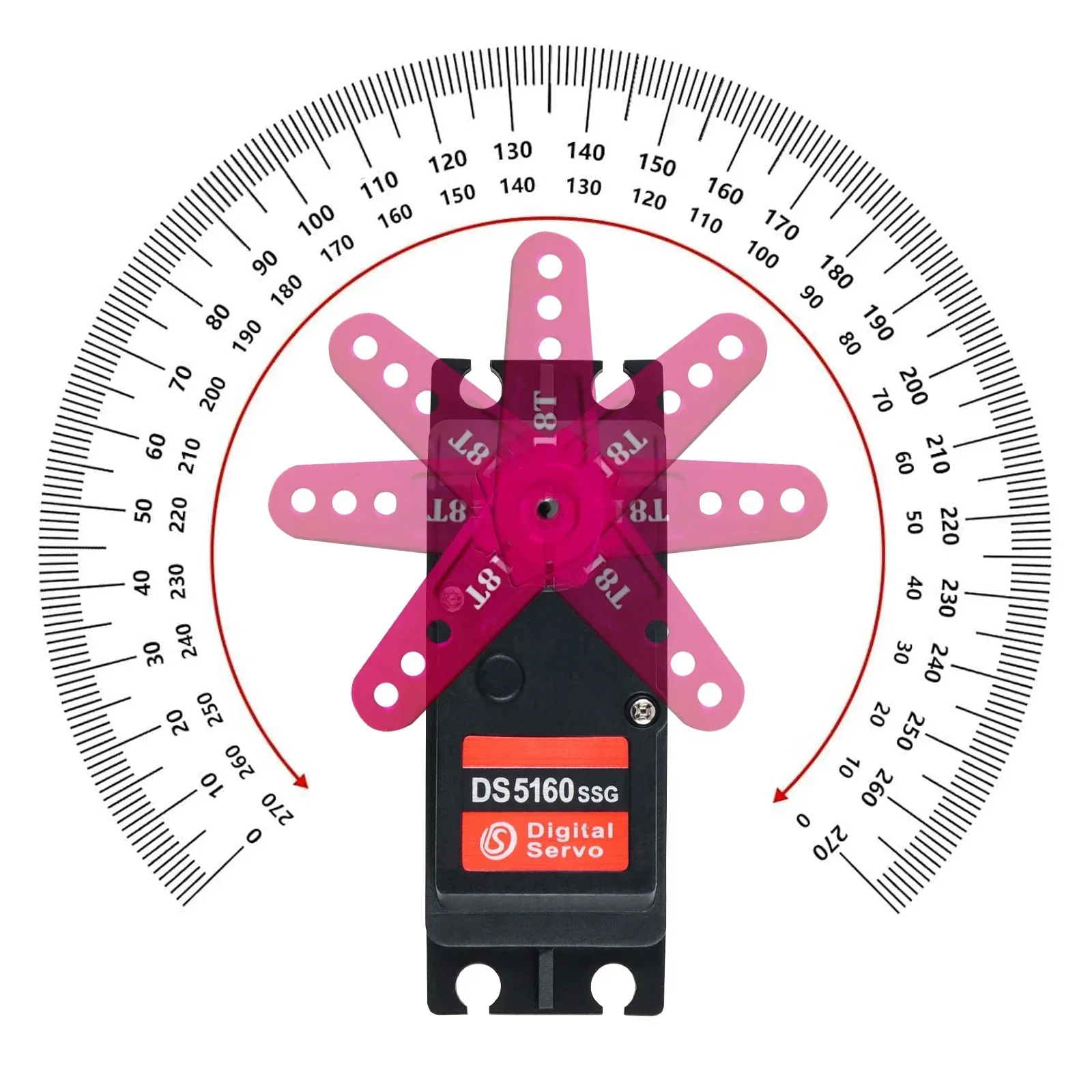 Servo numérique étanche DS5160 60kg 7.4V pour RC voiture robot
