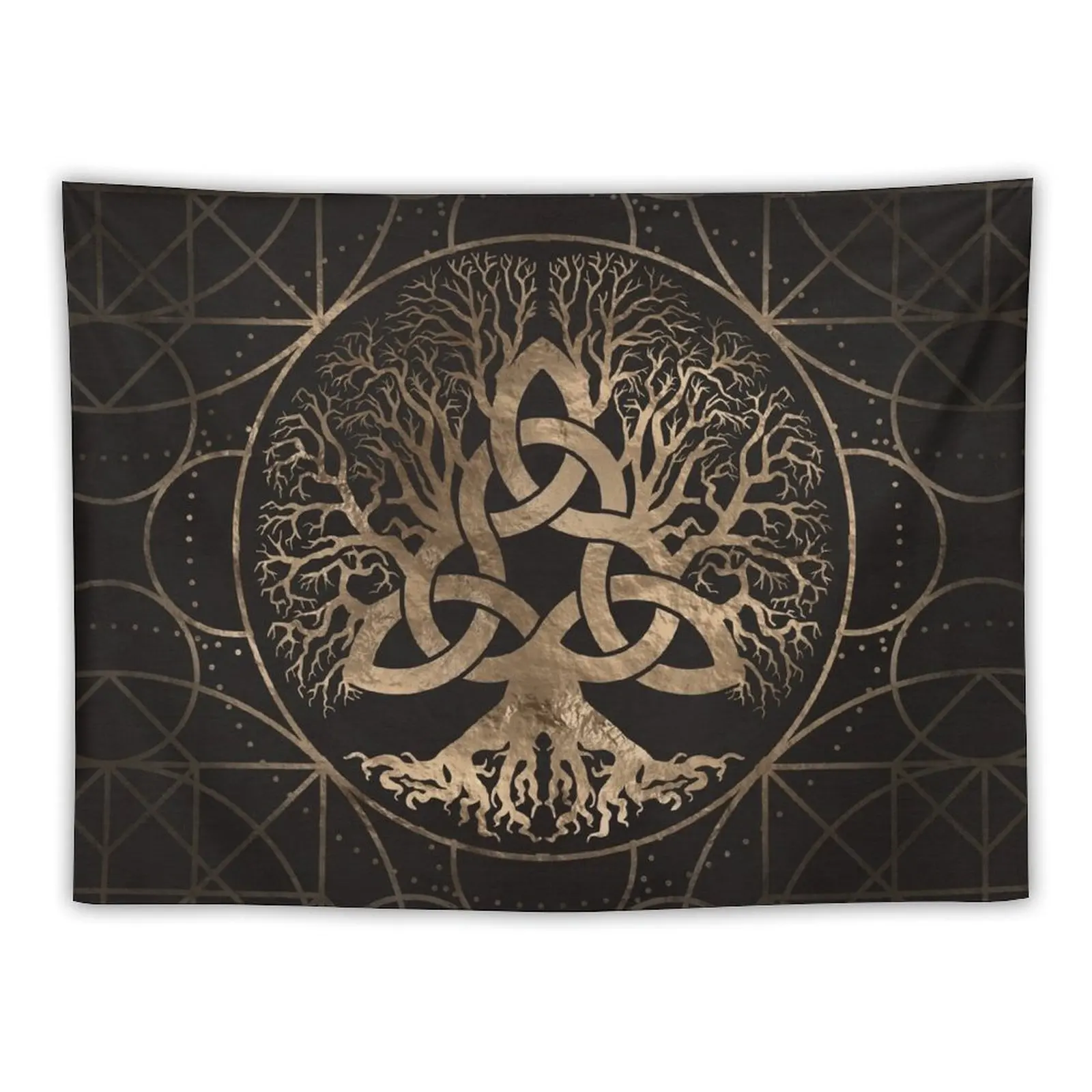 

Tree of life -Yggdrasil with Triquetra Tapestry Mushroom Cute Decor Tapestry