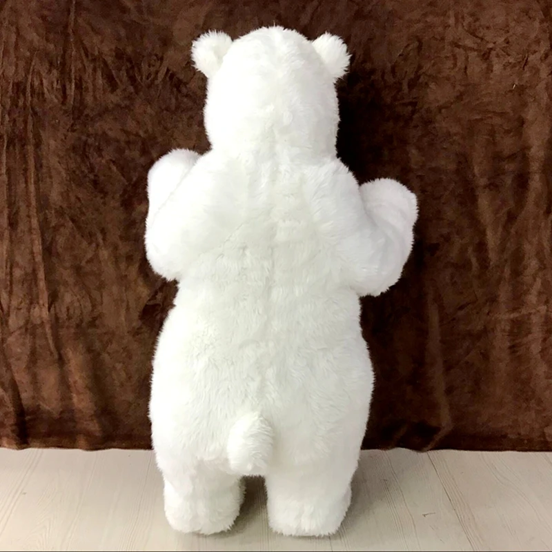 Pop Realistic Animal Polar Bear Plush Toy Lovely Stuffed
