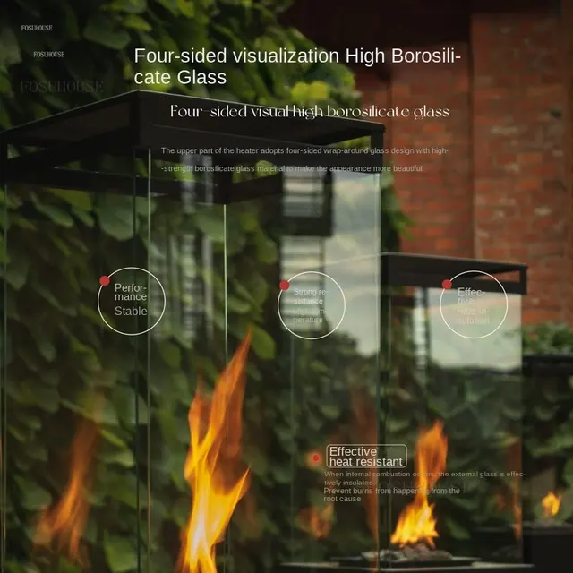 Otthoni Beltéri Gázfűtés Kültéri Teraszfűtők Kemence Cseppfolyósított Gázmelegítők Pörkölt Villa Fűtő Tűzhely F - Image 5