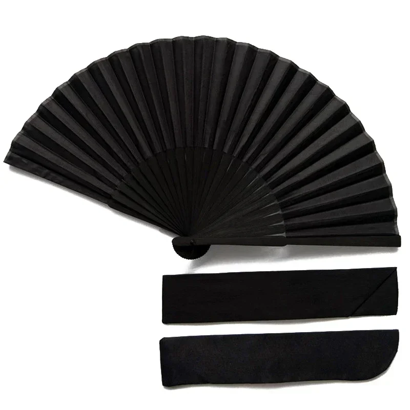 Black Hand Fan Vintage Folding Fans Wedding Party Favor Supplies Dance Home Party Folding Decorative Fans folding fan hand fan