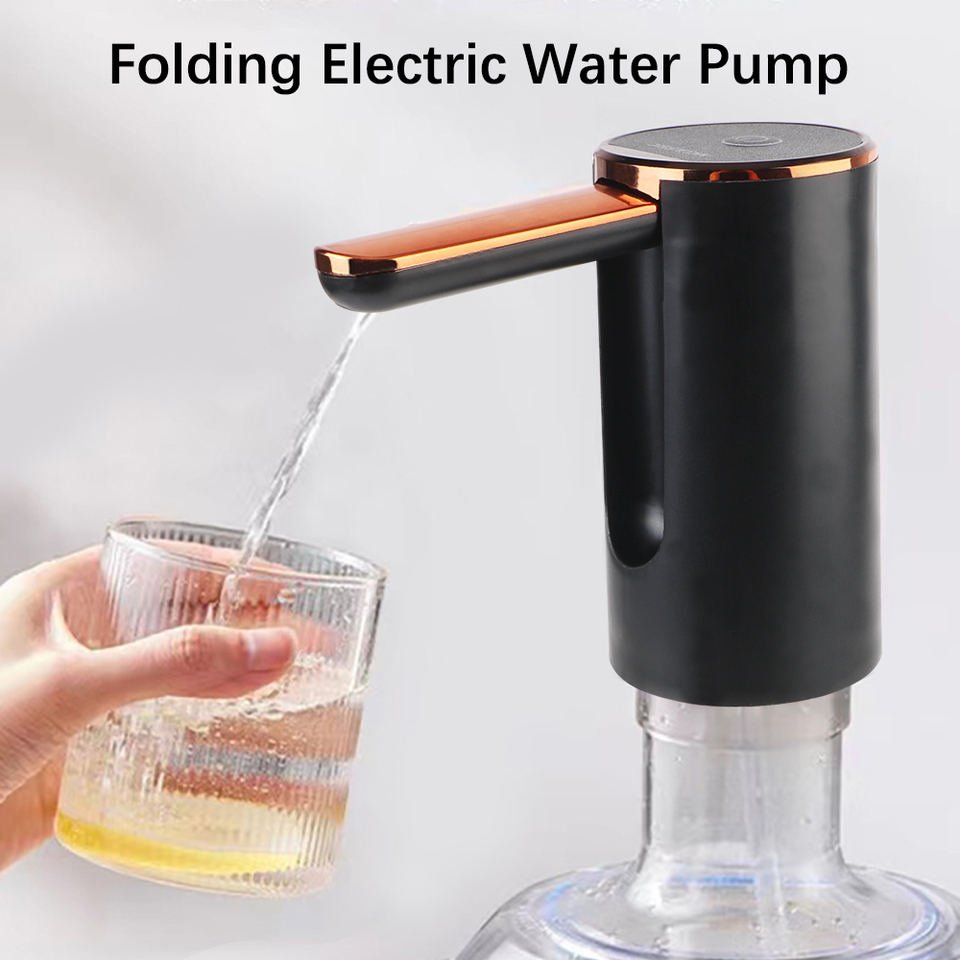 Small Automatic Water Dispenser USB Rechargeable Wireless Electric Water Pump Folding Barreled Water Pumping Device Portable