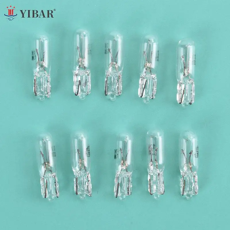 

10 шт., светодиодные лампы 12 В 1,2 Вт T5 для приборной панели