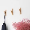 Wood wall hook  hooks for hanging clothes  Coat Hanger Home Decorative Hangers Key Holder Wall Rack  Shelf  WF109 1