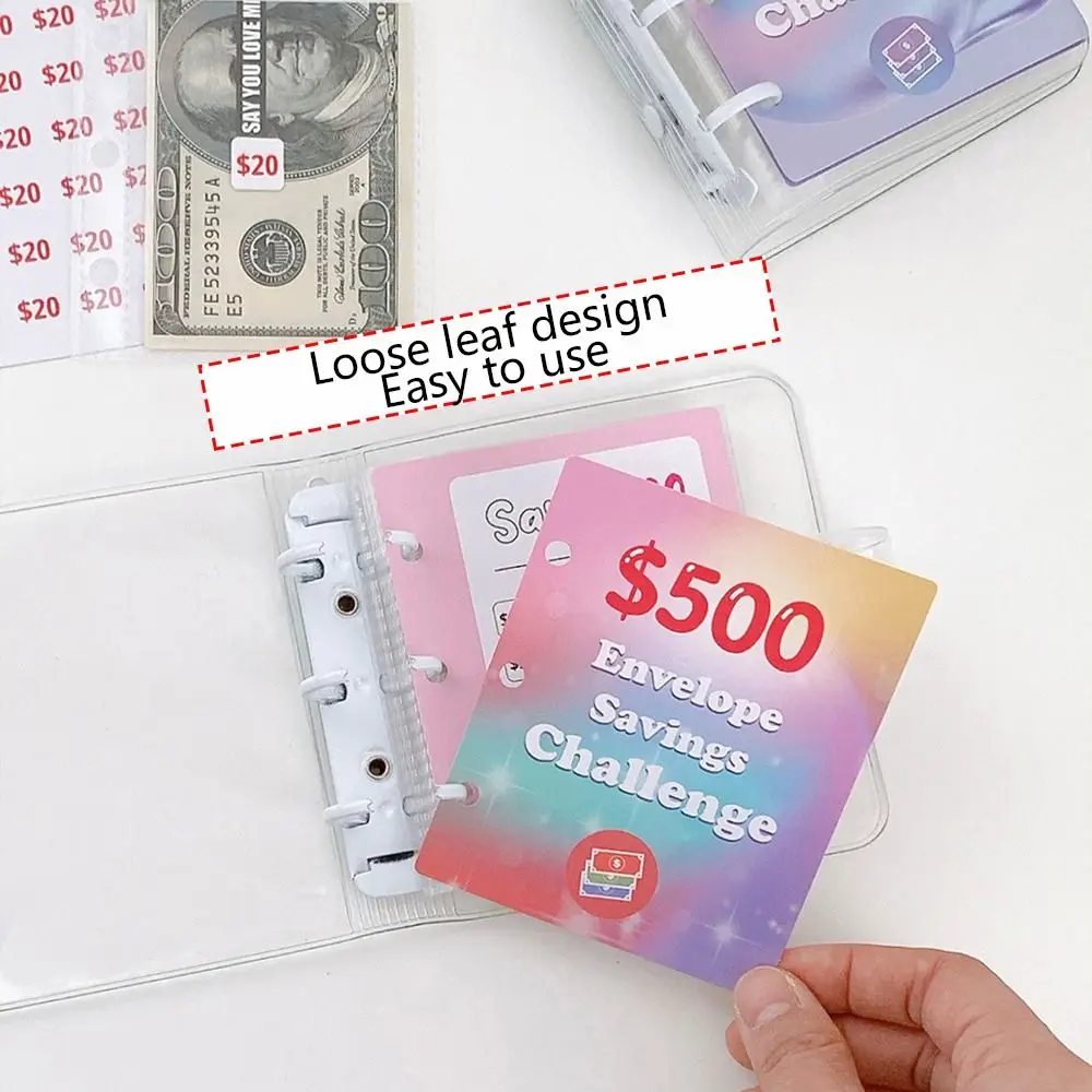 Budget Binder PVC Money Saving Challenge Binder