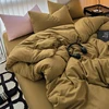 Cozy Bedding Set 3Pcs,1 Duvet Cover with Zipper Closure,2 Pillowcases,Solid Color,Super Soft, Machine Washable, Colorfast 6