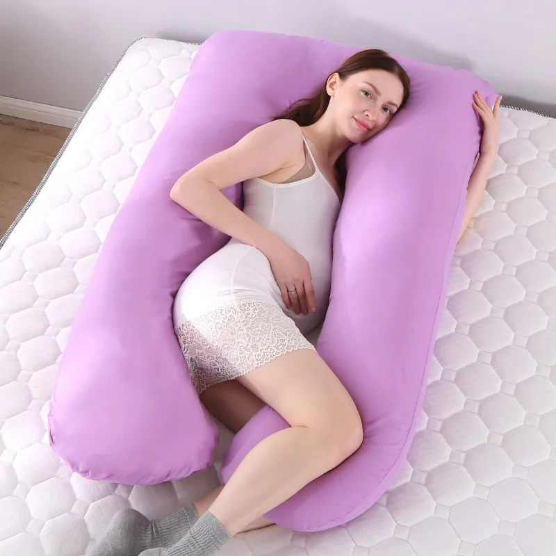 Pillow for Pregnant Women Four Seasons Universal U-shaped Cushion Waist Support Nursing Mother Long Body Pillow
