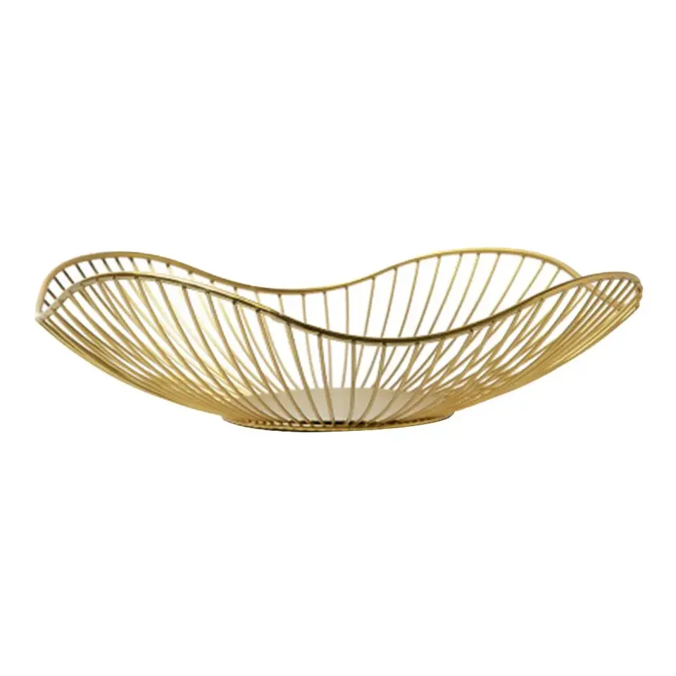 Creative Iron Fruit Bowl Storage Tray for Home