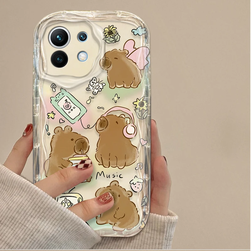 Cartoon Cute Capybara Protective Phone Case