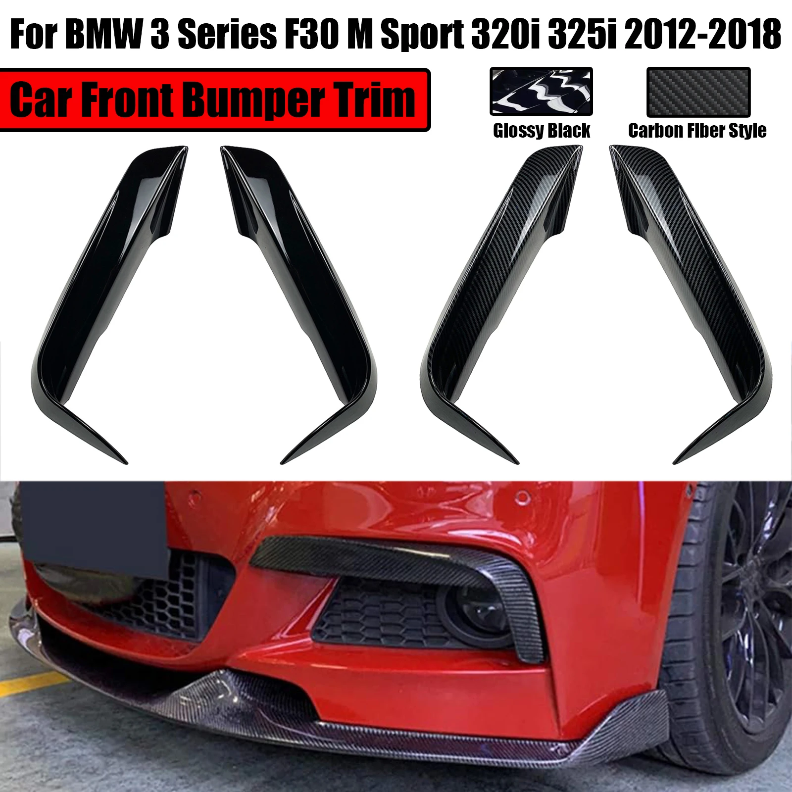 

2 шт., автомобильные передние бамперы для BMW 3-Series F30 F31 M Sport 2012-2018 320i 325i