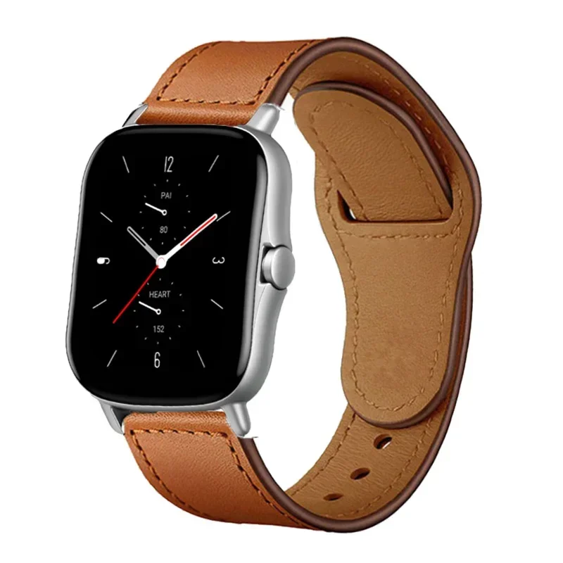 가죽 밴드, Amazfit GTS 4, 2, 2e, 3, GTS2 미니, GTR 42mm, 47mm, GTR 4, 2, 3, 프로, 스트라토스 3 팔찌, Amazfit bip, 20mm, 22mm 페이스 스트