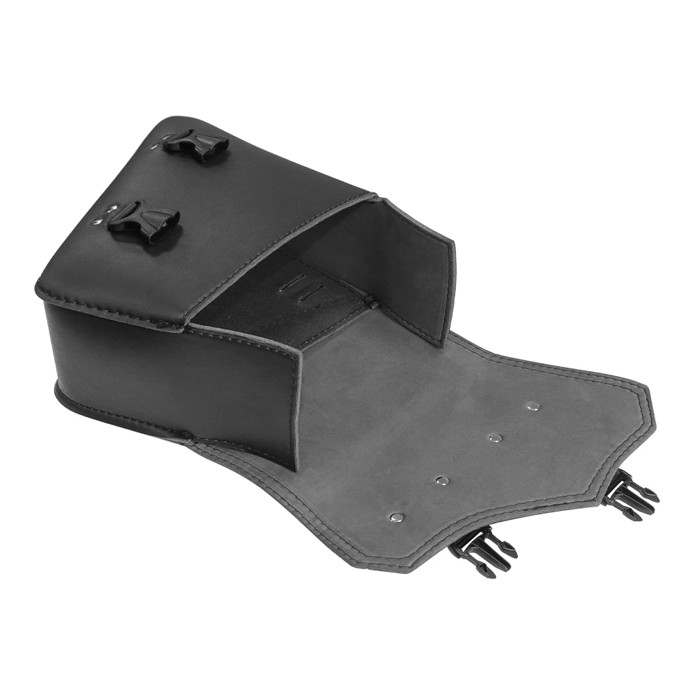 Universal Motorcycle Side Saddle Bags PU Leather SwingArm Tool Bag Plastic Buck Cafe Racer Luggage Bag For Cruiser Custom