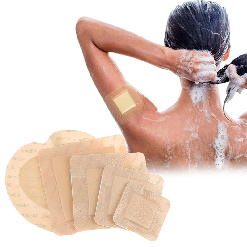 Silicone Foam Adhesive Dressing Wound Dressing Sterile Bedsore Healing Pad Patch Pressure Ulcer Pad For Bedridden Patients