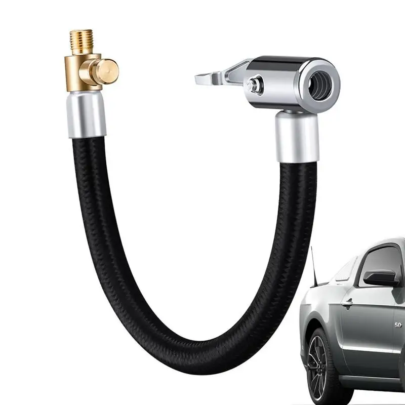 

Car Tire Air Inflator Hose Inflatable Pump Extension Tube Adapter Twist Tyre Air Connection Locking Air Chuck Bike Motorcycle
